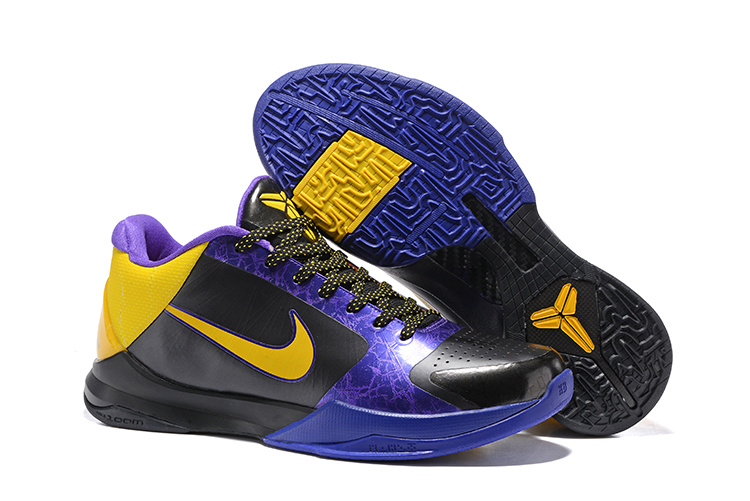 Nike Kobe 5 Black Yellow Purple - Click Image to Close